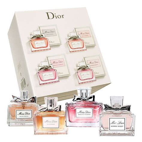 miss dior scent collection 4 piece set|dior mini fragrance gift set.